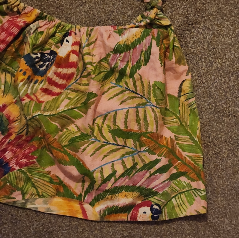 FARM Rio Tropical Parrot One-Shoulder Mini Dress - Picture 6 of 14